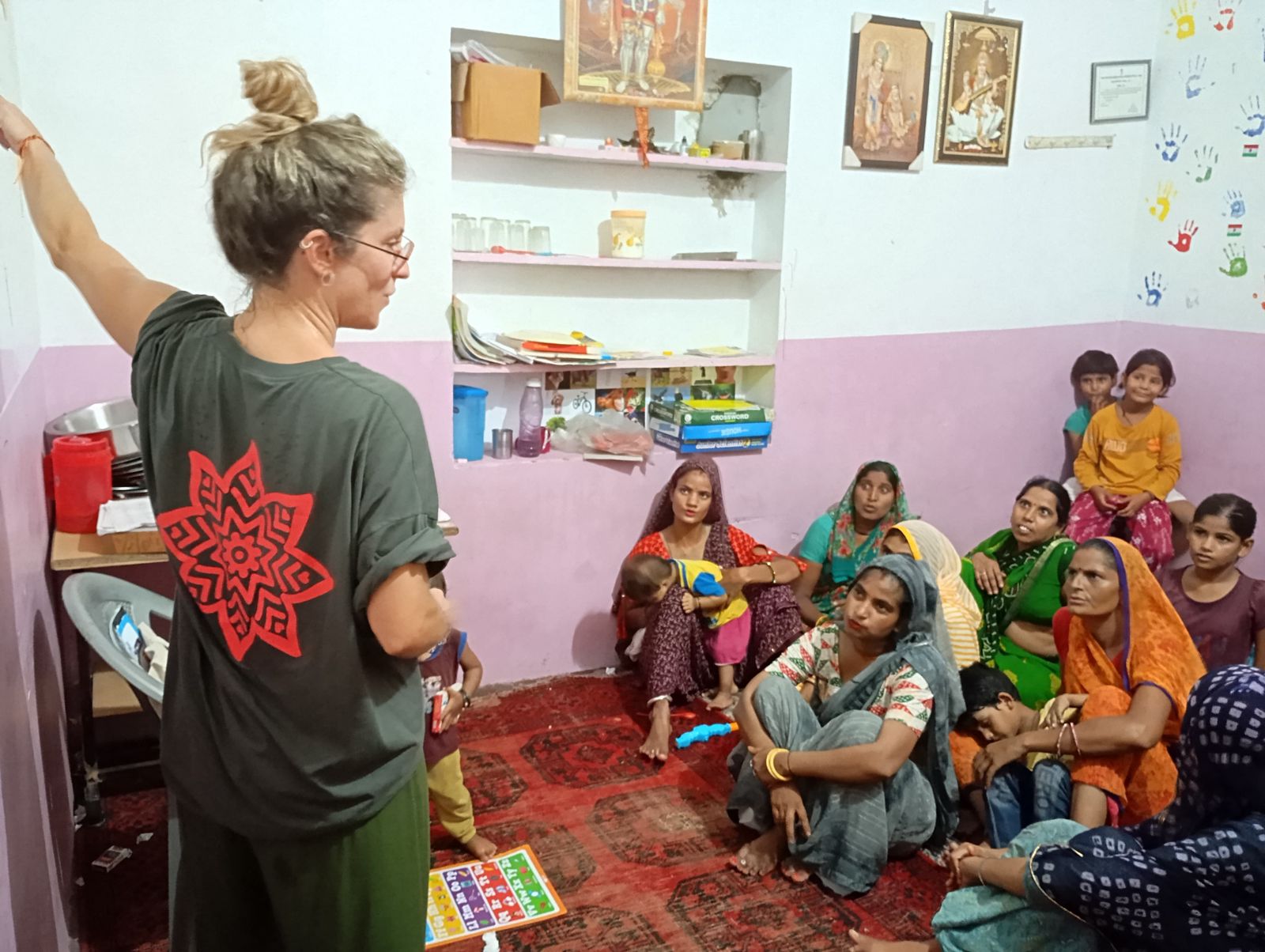 Women taking part in a women's empowerment education project in Jaipur, 2024