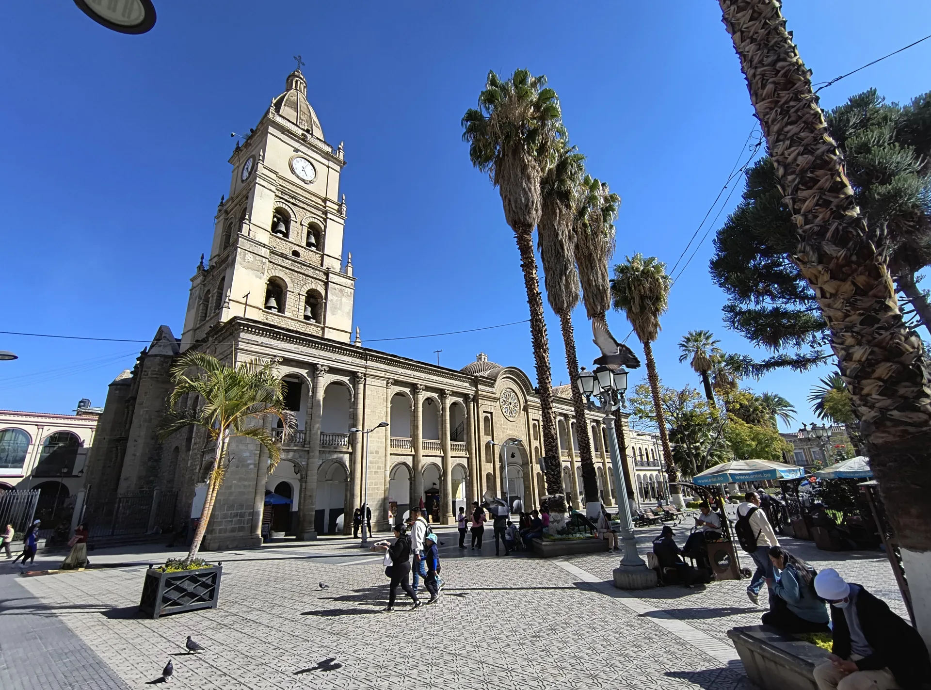 Metropolitan Cathedral of Cochabamba next to 14 de Septiembre Square, Bolivia