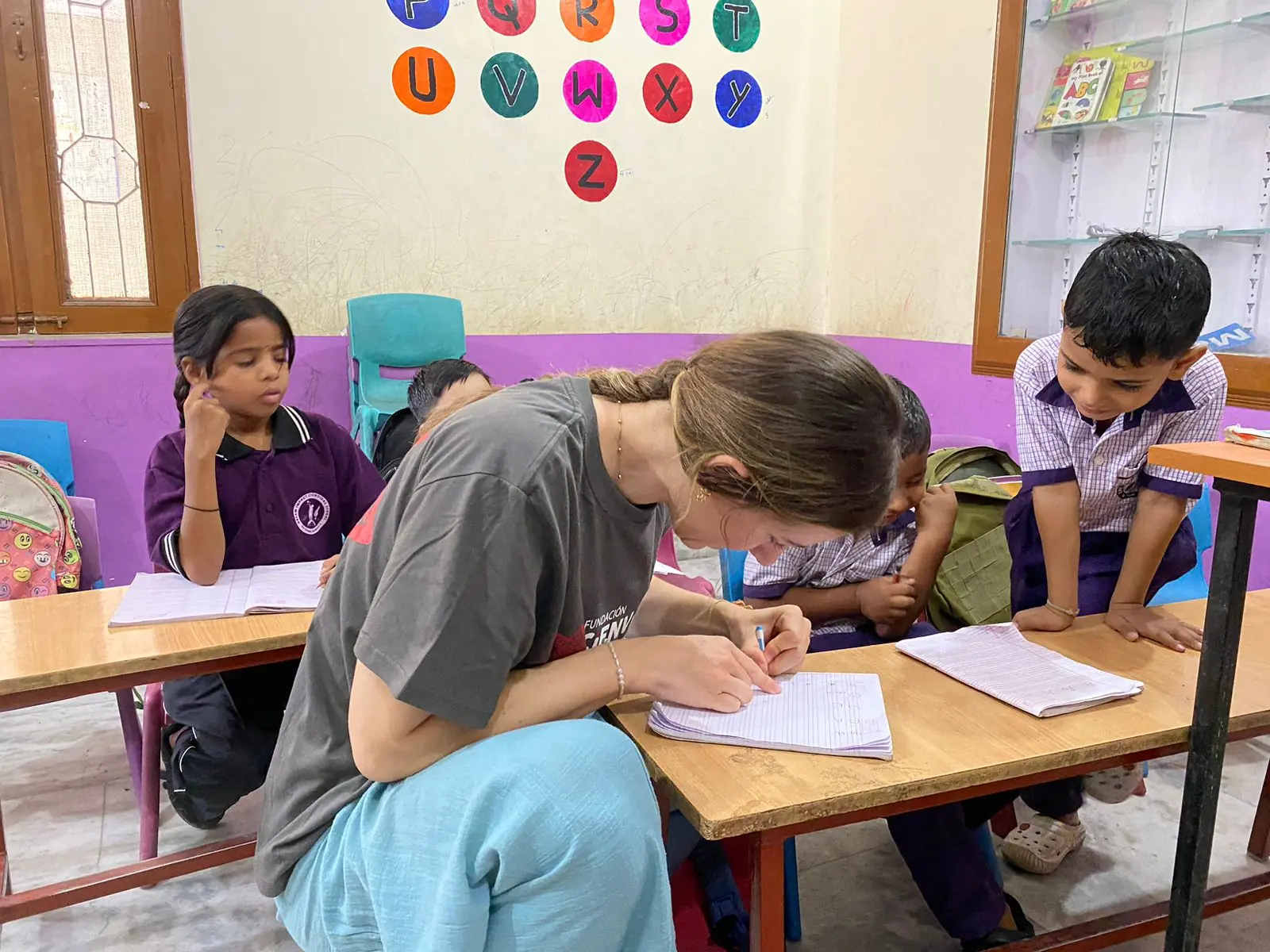 Taller educativo de verano en un proyecto social de cooperación internacional