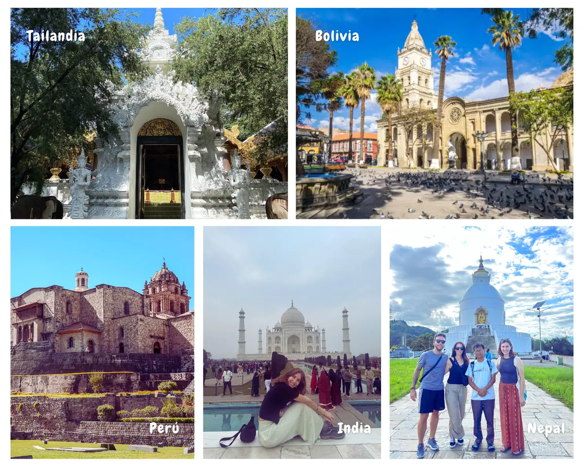 CiENViDAS international volunteering destinations: Thailand, Bolivia, Peru, India and Nepal