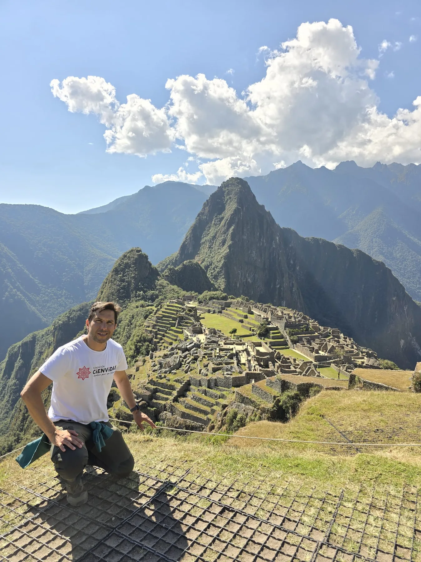 Machu Picchu visit during free time on a volunteer trip to Peru