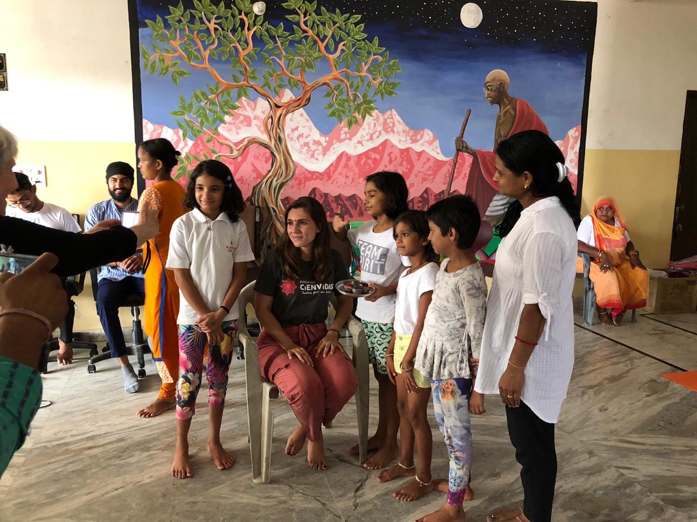 Actividad educativa y recreativa en Aashray, Jaipur
