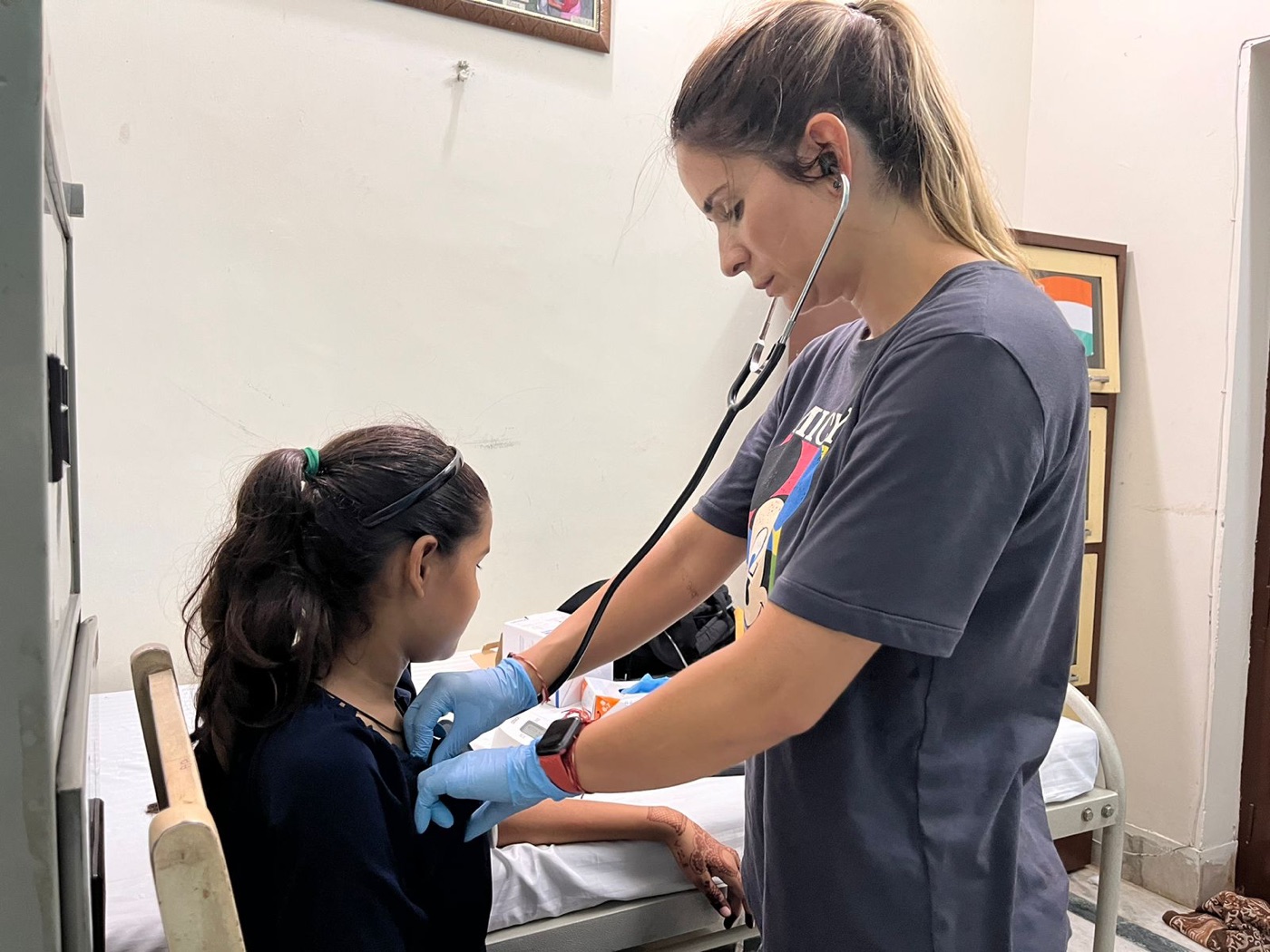 Actividad de voluntariado médico y de salud en Jaipur, India